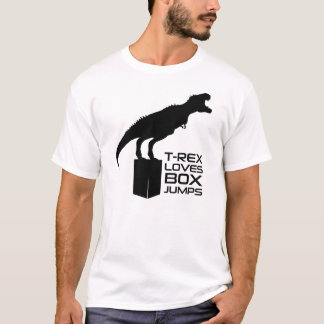 T-Rex Loves Box Jumps" Fitness Tee