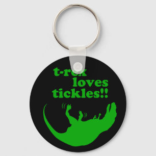 T-rex loves tickles! keychain