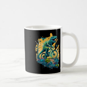 T-rex Mountain Bike Cycling Trail Biking Tyrannosa Coffee Mug