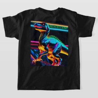 T-Rex Neon Dinosaur Kids' Basic T-Shirt