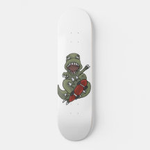 T-Rex on a Skateboard