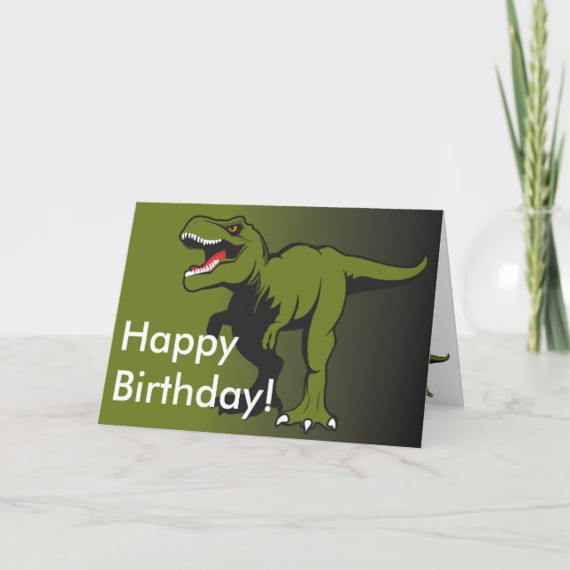 T-Rex Personalized items Card (Front)