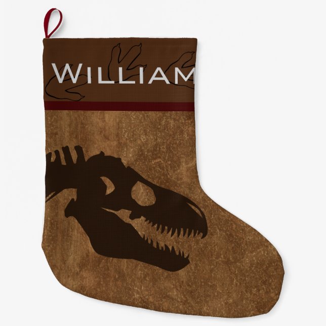 T-Rex Personalized Stocking (Front)