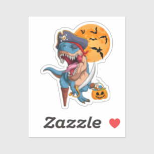 T-Rex Pirate Trick Arrr Treat Halloween Dinosaur