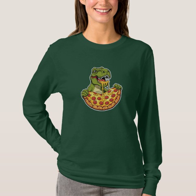 T-REX PIZZA LOVER T-Shirt (Front)