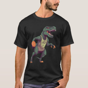 T Rex playing Basketball Coach Dino Trex Rex Sport T-Shirt
