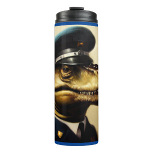 T Rex Policeman Thermal Tumbler