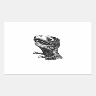 T-Rex Rage Meme - Rectangle Stickers