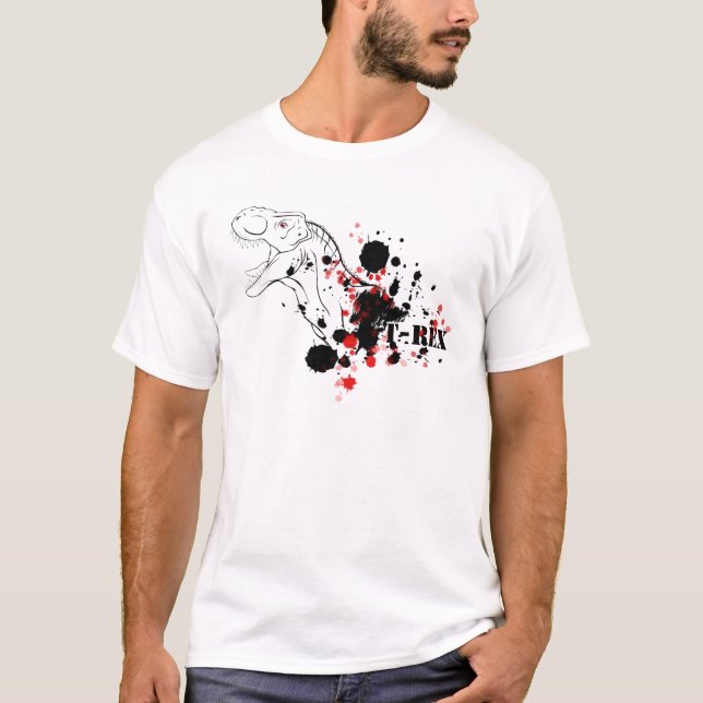 T-Rex (Red and Black) T-Shirt (Front)