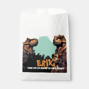 T-Rex Roar Personalized Dinosaur Birthday Favour Bag