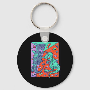 T-rex Rock Climbing Dino Bouldering Keychain