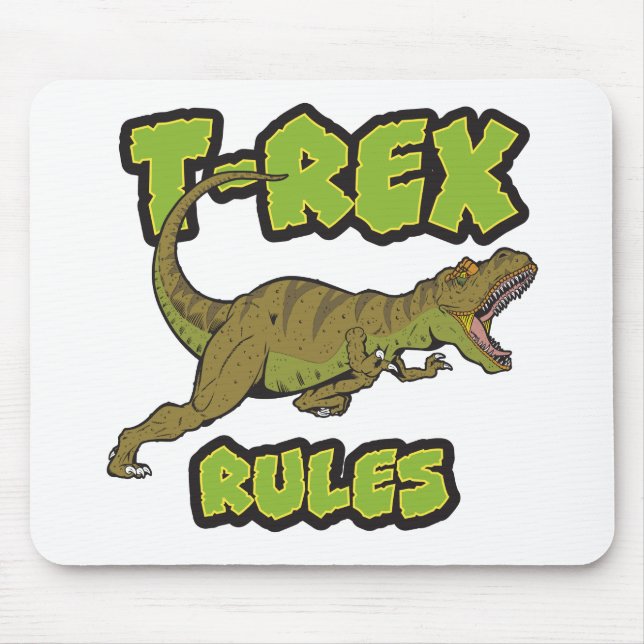 T-Rex Rules Mousepad (Front)