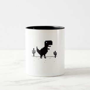 T-Rex Runner  Two-Tone Coffee Mug