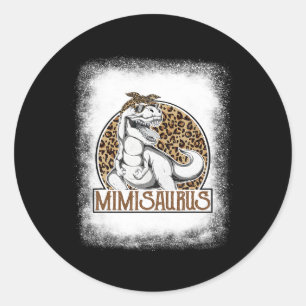 T Rex School Student Dinosaur Happy 100 Days Of Sc Classic Round Sticker