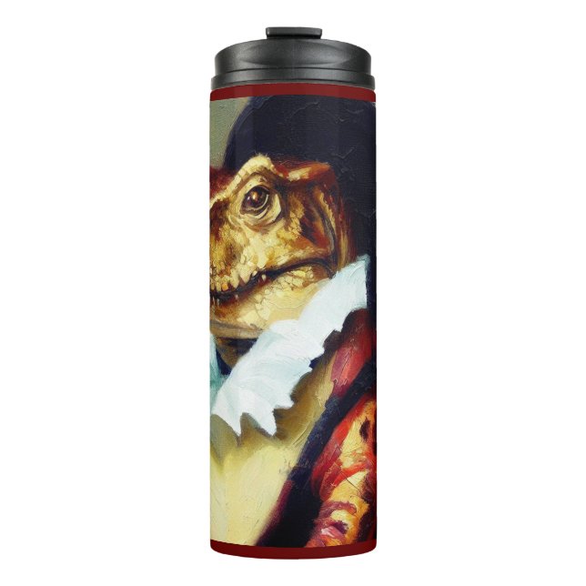 T Rex Shakespeare Thermal Tumbler (Front)