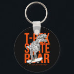 T-rex Skate Roar Funny Sketch Drawing Dinosaur Ska Keychain<br><div class="desc">T-rex Skate Roar Funny Sketch Drawing Dinosaur Skateboarding</div>
