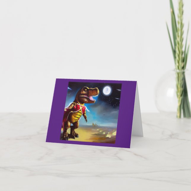 T Rex Space Opera Hero Card (Front)