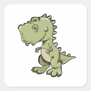 T-Rex Square Sticker
