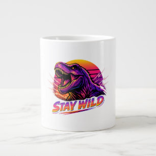 T-Rex Stay Wild Large Coffee Mug