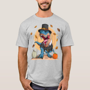 T-Rex Thanksgiving Pilgrim T-Shirt