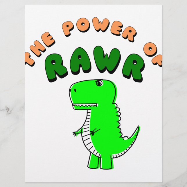 T-Rex The Power Of RAWR (Front)