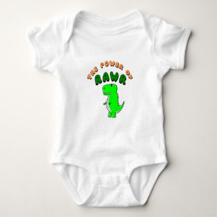T-Rex The Power Of RAWR Baby Bodysuit