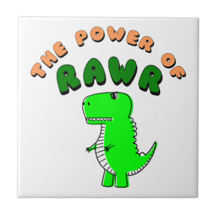 T-Rex The Power Of RAWR Tile