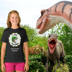T-Rex Thunder Dinosaurs: Roaring Adventure on Kids T-Shirt