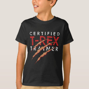 T-rex Trainer Claw Marks Funny Dinosaur  T-Shirt