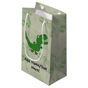 T-Rex Tyrannosaurus Rex Dinosaur Cartoon Kids Boys Small Gift Bag