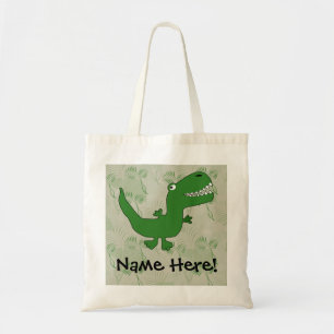 T-Rex Tyrannosaurus Rex Dinosaur Cartoon Kids Boys Tote Bag