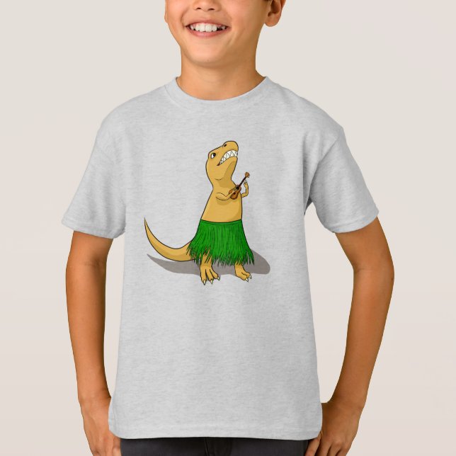 T-Rex Ukulele T-Shirt (Front)