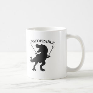 T-rex unstoppable - Choose background color Coffee Mug