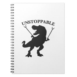 T-rex unstoppable - Choose background color Notebook