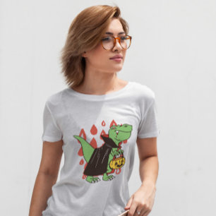 T Rex Vampire Dinosaur Halloween T-Shirt
