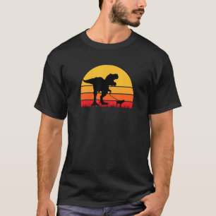 T-Rex Walking Bloodhound Trex Tyrannosaurus Dog Pu T-Shirt
