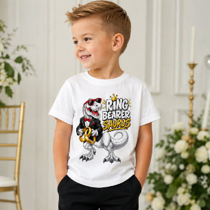 T-Rex Wedding Ring Bearer Saurus Baby T-Shirt