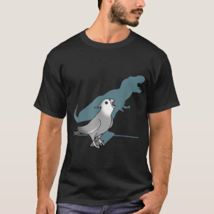 T-rex white faced cockatiel, Funny grey cockatiel  T-Shirt