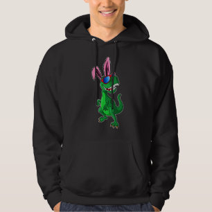 T Rex With Bunny Ears Dinosaur Boys Girls Easter D Hoodie
