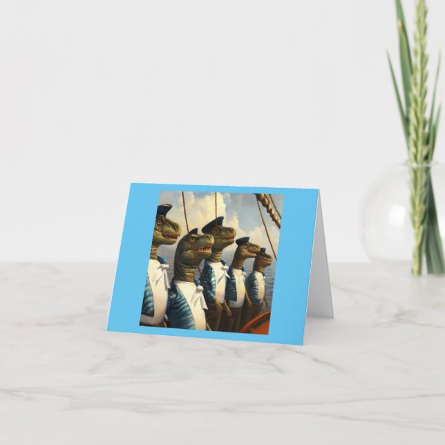 T Rexs Sailors Card (Front)