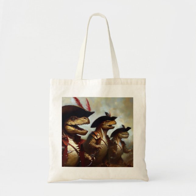 T Rexs Three Musketeers Tote Bag (Front)