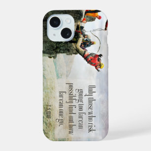T.S. Eliot Inspirational Quote "How far" iPhone 15 Case
