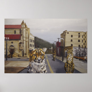 T.S.W.S.Y.E. - Cheetah City Pop Surrealism Print