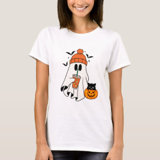 T-shirt С ute Chemise à café fantôme, Couleurs de confort