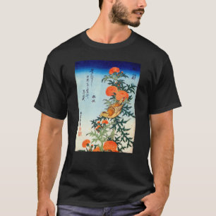 T-shirt ア ザ ミ に 小 鳥, 北 Oiseau et Chardon, Hokusai, Ukiyo-e