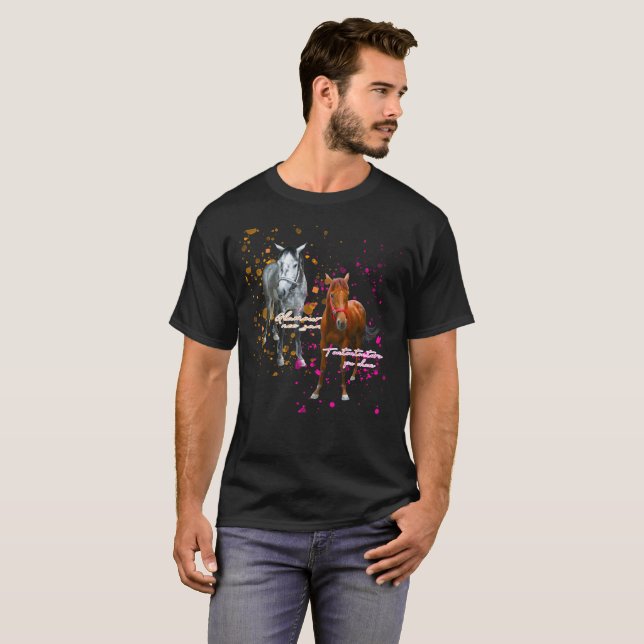 T-SHIRT ケイメイ牧場　元サラブレッド「２頭の躍動感のしぶき」 (Devant entier)