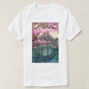 T-shirt 亀 天 神, Pont Kameido, Hiroshi Yoshida, Coupe de boi