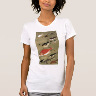 T-SHIRT 動 植 綵 絵(28)群 図 魚,  