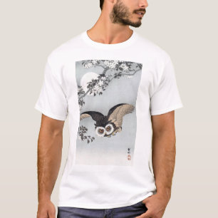 T-shirt 月 と フ ロ ウ, 古 Chouette volant et Lune, Koson, Ukiyo