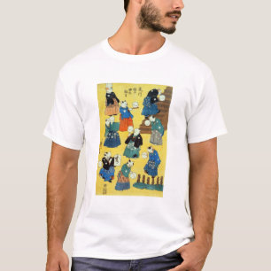 T-shirt 猫の曲芸師, acrobate de 国芳 des chats, Kuniyoshi,